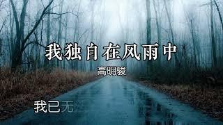 我独自在风雨中  - 高明骏 【我独自在风雨中让纷乱的心绪】【动态歌词Lyrics】