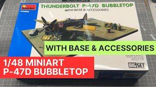 MiniArt 1/48 P-47D Bubbletop Thunderbolt 48018: A look inside the box
