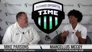 Titan Sports Time with men's soccer player Marcellus McCoy