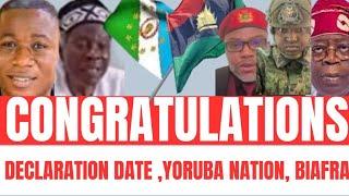 TENSION IN ASO ROCK,, YORUBA NATION,, BIAFRA,,SET FOR DECLARATION,,,BABA AKINTOYE SE BEBE , IGBOHO.