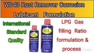 WD 40 Rust Remover Corrosion lubricant Formulation | Aerosol WD 40 Spray how to make WD 40 #shorts