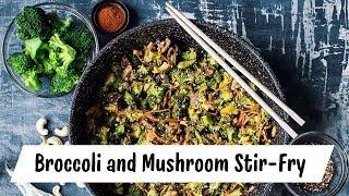 BROCCOLI & MUSHROOM STIR FRY Recipe | Veggie Dinner in 30 Mins