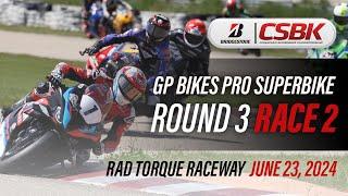 2024 Bridgestone CSBK - GP Bikes Pro Superbike Round 3, Race 2 at RAD Torque Raceway