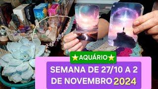 AQUÁRIO ️ SEMANA DE 27 DE OUTUBRO A 2 DE NOVEMBRO DE 2024 2 acontecimentos #tarot