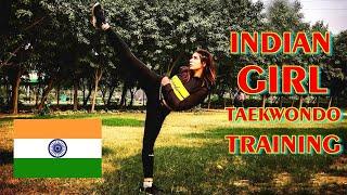 Indian Girl Himanshi Taekwondo Training Workout@MrArslanTKD