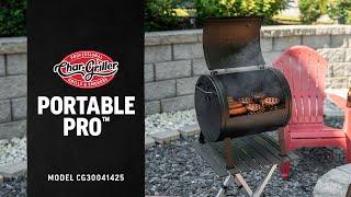 Portable Pro™ Portable Charcoal Grill and Side Fire Box | Available at Walmart