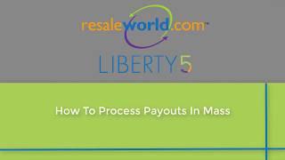 How To Process Payouts In Mass From Within The Liberty 5 Consignment Software
