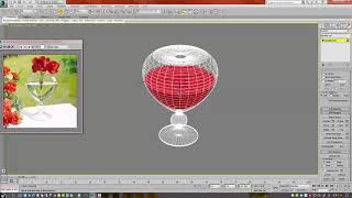 백샘의 꽃이 있는 물담긴 유리병 3dsmax 모델링 및 v-ray rendering( Flower vase model tutorial)