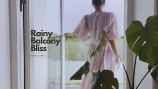 Finding Peace in Rainy Days: A Cozy Balcony Retreat for Slow Living