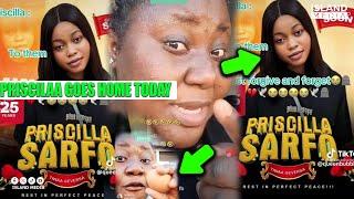 Priscila Tiwaa who was cursed by AKOSUA-ALLEGATION finally goes home todayFULL FUNERAL VIDEO HERE