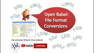 Open Babel File format conversion part-1.