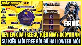 Free Fire| REVIEW QUÀ FREE SỰ KIỆN NGÀY BOOYAH MỚI, SỰ KIỆN MỚI FREE GÓI ĐỒ HALLOWEEN VÀ ĐỒ BOOYAH