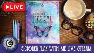 October Plan With Me Live Stream  Plan a Magical Year: 14-Month Undated Planner - Magical Crafting