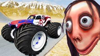 Epic Escape From The Momo | Monster Truck VS Giant Bulge | Horror BeamNG.Drive | Beamax