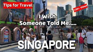 Singapore Travel Tips | You Need To Know 26 Things Before Travelling