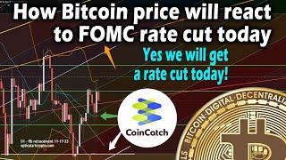 My opinion how bitcoin price will react to FOMC rate cut today.