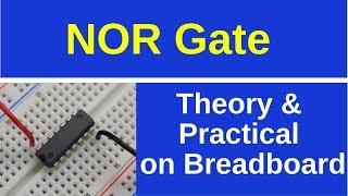 NOR Gate on Breadboard
