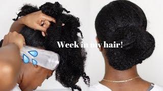 A REALISTIC WEEK IN MY NATURAL | KEEPING MY TYPE 4 HAIR MOISTURISED!