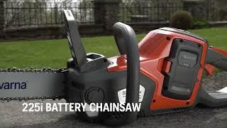 Husqvarna 225i Battery chainsaw - Features and benefit video