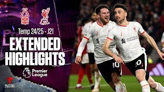 Nottingham Forest vs. Liverpool | Highlights Premier League | Jornada 21 | Telemundo Deportes