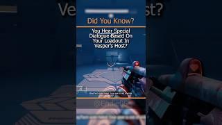 Did You Know? | Hidden Vesper Dialogue #destiny2 #destinylore #gaming #lore #didyouknow