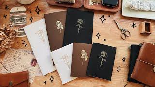 new traveler's notebook inserts  lily, ginkgo & rose