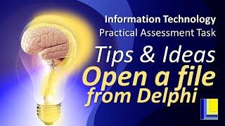 IT PAT Tips and Hints | Open a file from Delphi