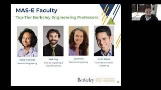 Academics & Industry Overview: Berkeley MAS-E Info Session (12/12/23)