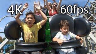 Roar-O-Saurus front seat on-ride reverse ridercam 4K POV @60fps Story Land