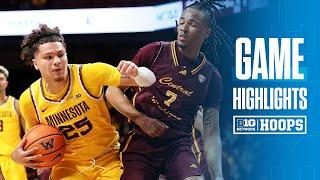 Central Michigan at Minnesota | HIGHLIGHTS | Big Ten Basketball | 11/25/24