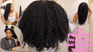 The PERFECT WASH N GO EVERYTIME, Start to Finish !! | Natural Hair | Curly Hair