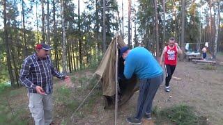 Фантастическая установка палатки! Помывка лучшего капера СНГ 2022