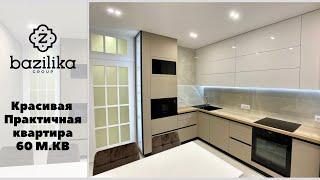 Luxurious apartment renovation. Interior of a 2-room apartment. Bazilika Group