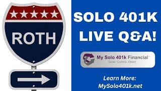  ROTH Solo 401k Deep Dive | LIVE Q&A ️Crypto | Real Estate | $1500 Tax Credit