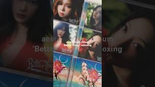 Unboxing aespa’s Better Things single album - all cover versions! #aespa #kpop #unboxing