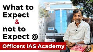 What to Expect & not to Expect @ Officers IAS Academy  | Israel Jebasingh | Tamil