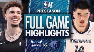 Charlotte Hornets vs Memphis Grizzlies - Full Game Highlights | October 10, 2024 NBA Preseason