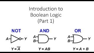 Introduction to Boolean Logic (1 of 2) - NOT, AND and OR