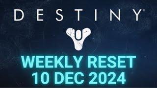 Destiny 1 - Weekly Reset - Vendor and Faction Inventory, Weapons and Loot 10 Dec 2024, Dec/10/2024