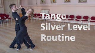 Tango Silver Level Choreography | Back Open Promenade, Brush Tap