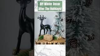 ️ DIY Winter DIY Decor For After Holidays! All Winter Long! #dollartreediy #shesocraftdee #shorts