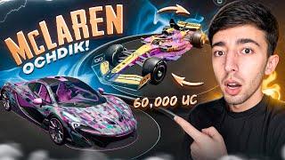 McLaren KELDI 60,000 UC 4 TA MOSHINA OLDIM  PUBG MOBILE!!!