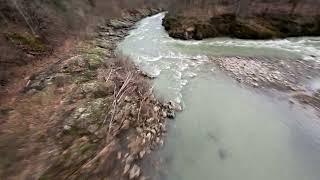 FPV over a mountain river