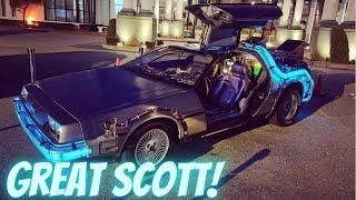 COMPLETE TOUR INSIDE AND OUTSIDE OF A DELOREAN TIME MACHINE | BACK TO THE FUTURE