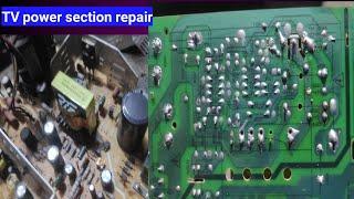 How to repair CRT TV power supply problem | crt tv power supply voltage check BY BIPLOB ELECTRONICS