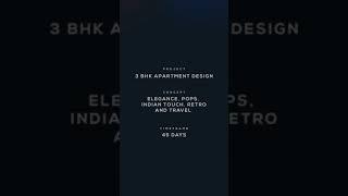 3bhk mid century modern interior design by SHADES AND SHAPES STUDIO