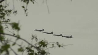 Парад Победы - 75 лет! Четвёрка МиГ-31БМК с гиперзвуковыми ракетами "Кинжал".