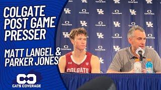 Colgate Post Game Presser - Colgate Head Coach Matt Langel and Parker Jones (12/11/2024)