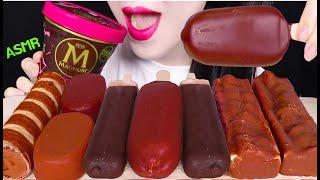 ASMR MAGNUM PINT, CHOCOLATE ICE CREAM, CRUNCHY CHOCOLATE 매그넘 파인트, 초콜릿 아이스크림 먹방 EATING SOUNDS