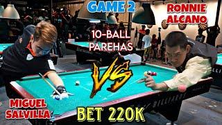 MONEY GAME 220K | Ronnie Alcano Vs Miguel Salvilla | Parehas 10Ball Race-21